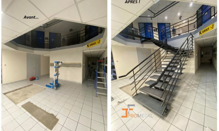 Fabrication d'escalier - Albertville - JF Pro-Metal 